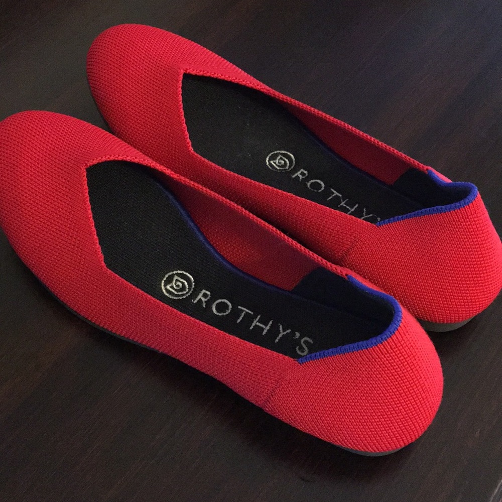 Rothy’s Flats Discounted Cherry Red